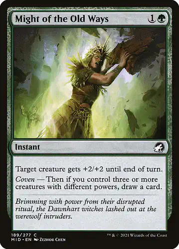 Might of the Old Ways - mid Spoiler