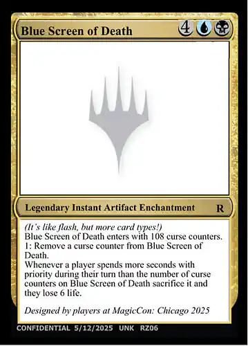 Blue Screen of Death - unk Spoiler