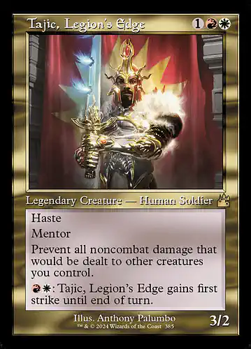 Tajic, Legion's Edge - rvr Spoiler