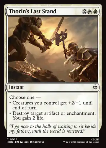 Thorin's Last Stand - hob Spoiler