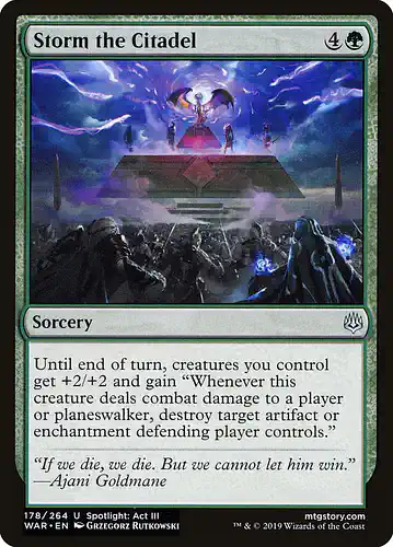 Storm the Citadel - war Spoiler