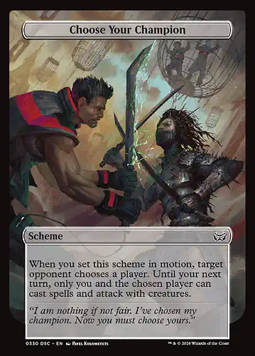 Choose Your Champion - dsc Spoiler