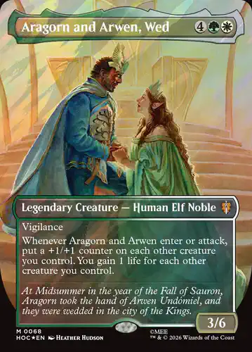 Aragorn and Arwen, Wed - hoc Spoiler