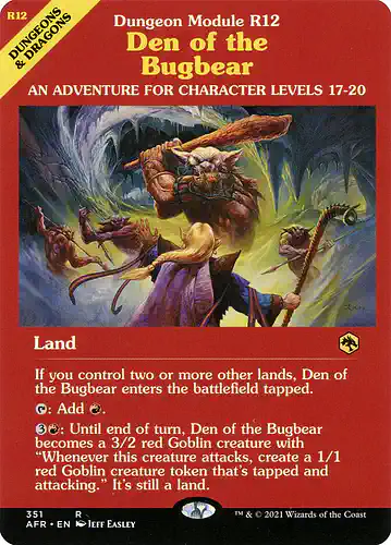 Den of the Bugbear - afr Spoiler