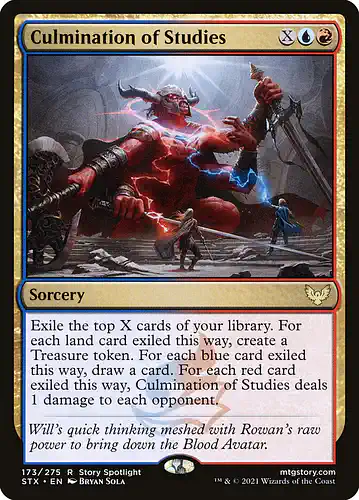 Culmination of Studies - stx Spoiler