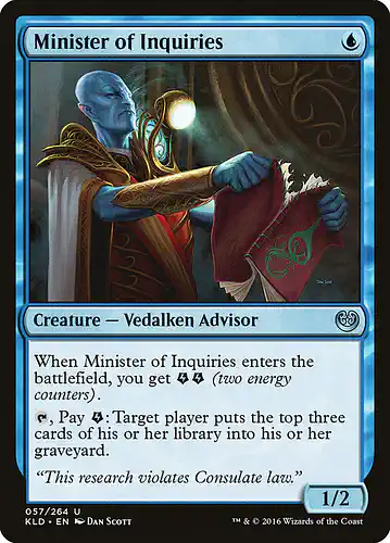 Minister of Inquiries - kld Spoiler