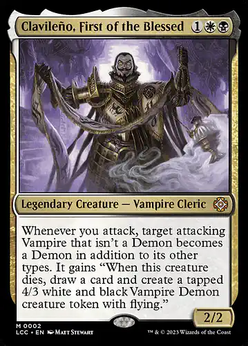 Clavileño, First of the Blessed - lcc Spoiler