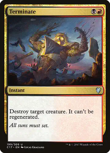 Terminate - c17 Spoiler