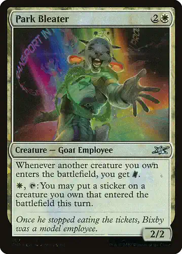 Park Bleater - unf Spoiler