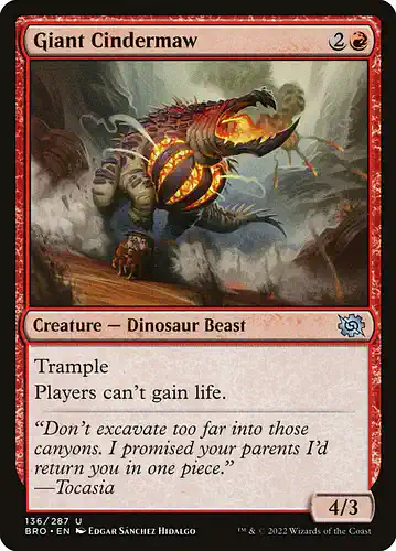 Giant Cindermaw - bro Spoiler