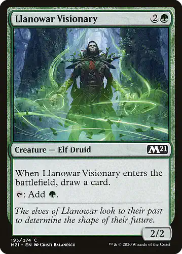 Llanowar Visionary - m21 Spoiler