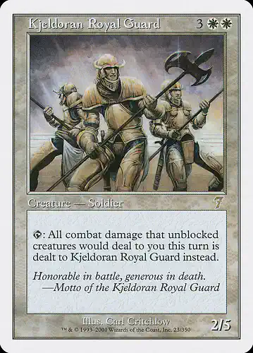 Kjeldoran Royal Guard - 7ed Spoiler