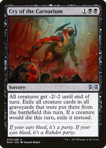 Cry of the Carnarium - rna Spoiler