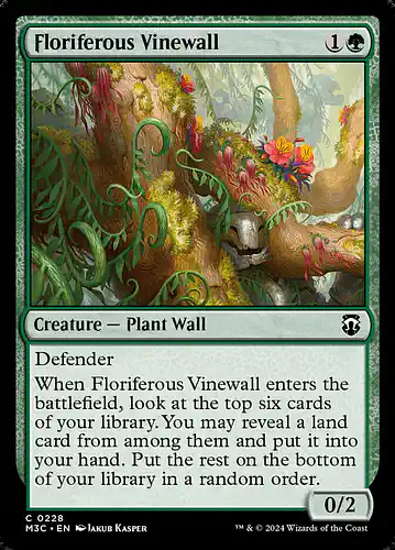Floriferous Vinewall - m3c Spoiler