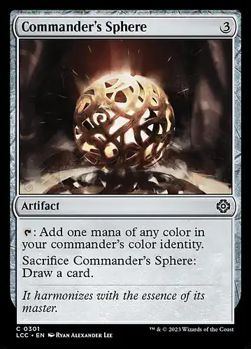 Commander's Sphere - lcc Spoiler