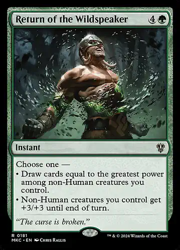 Return of the Wildspeaker - mkc Spoiler