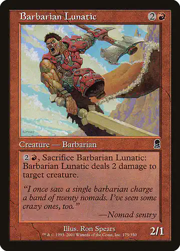 Barbarian Lunatic - ody Spoiler