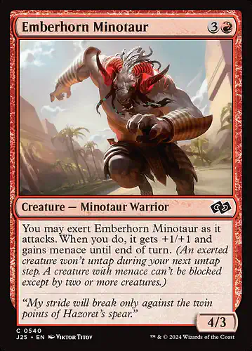 Emberhorn Minotaur - j25 Spoiler
