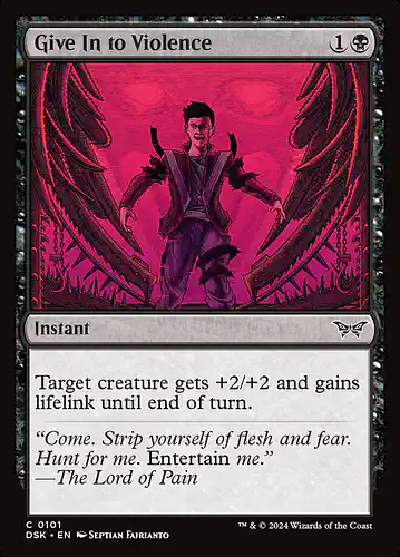 Give In to Violence - dsk Spoiler