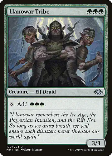 Llanowar Tribe - mh1 Spoiler