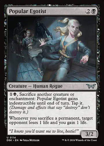Popular Egotist - dsk Spoiler
