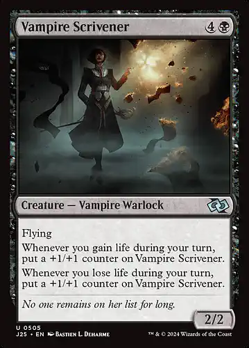 Vampire Scrivener - j25 Spoiler