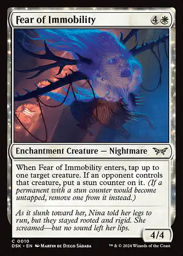 Fear of Immobility - dsk Spoiler