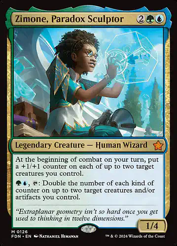 Zimone, Paradox Sculptor - fdn Spoiler