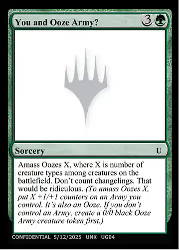 You and Ooze Army? - unk Spoiler