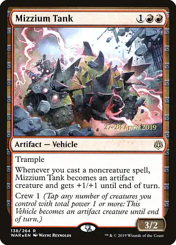 Mizzium Tank - war Spoiler