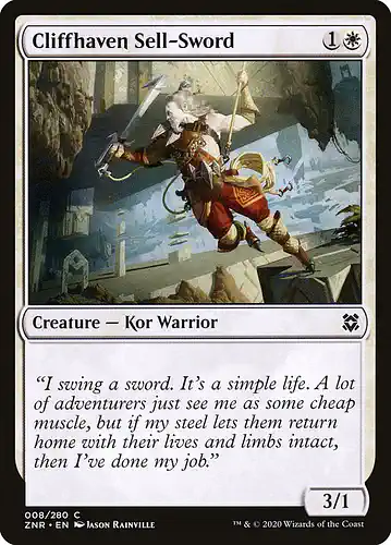 Cliffhaven Sell-Sword - znr Spoiler