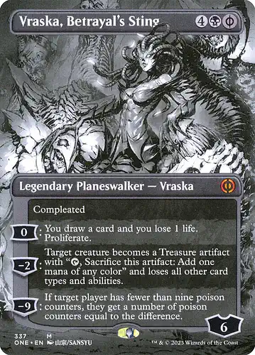 Vraska, Betrayal's Sting - one Spoiler