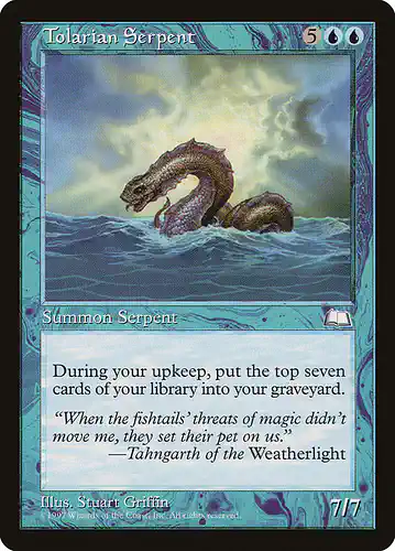 Tolarian Serpent - wth Spoiler