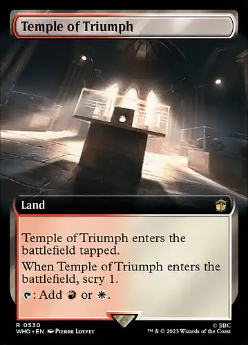 Temple of Triumph - who Spoiler