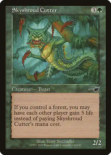 Skyshroud Cutter - nem Spoiler