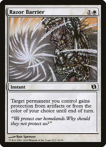 Razor Barrier - ddf Spoiler