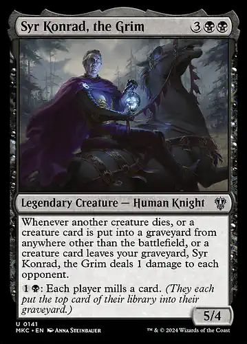 Syr Konrad, the Grim - mkc Spoiler