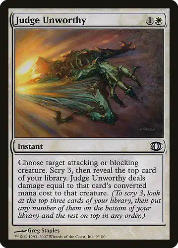 Judge Unworthy - fut Spoiler