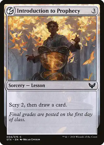 Introduction to Prophecy - stx Spoiler