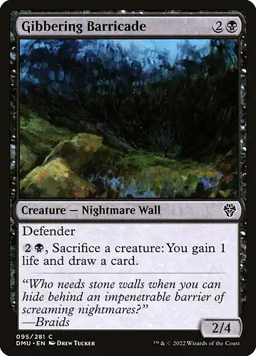 Gibbering Barricade - dmu Spoiler