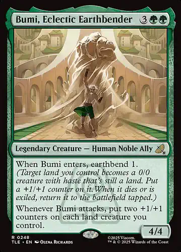 Bumi, Eclectic Earthbender - tle Spoiler