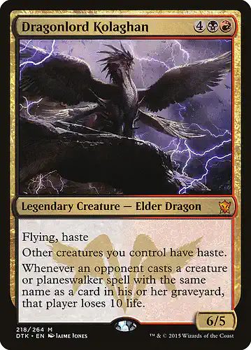 Dragonlord Kolaghan - dtk Spoiler