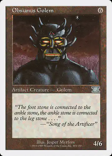 Obsianus Golem - 6ed Spoiler