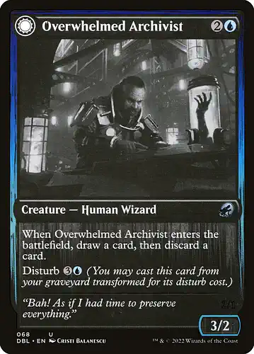 Overwhelmed Archivist - dbl Spoiler