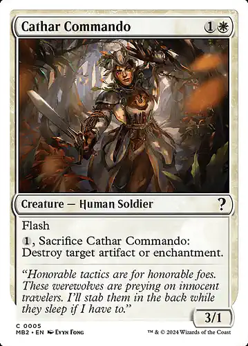 Cathar Commando - mb2 Spoiler