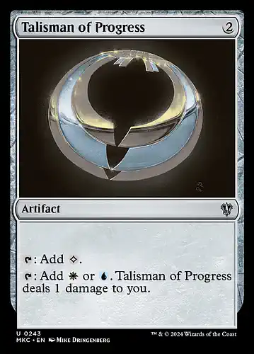 Talisman of Progress - mkc Spoiler