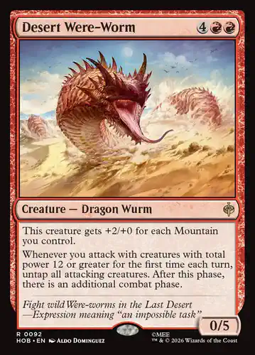 Desert Were-Worm - hob Spoiler