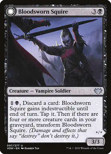 Bloodsworn Squire - vow Spoiler