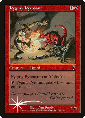 Pygmy Pyrosaur - 7ed Spoiler