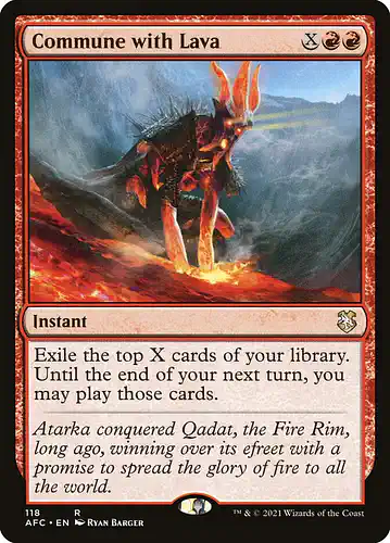 Commune with Lava - afc Spoiler